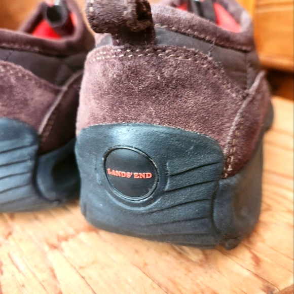 LANDS END WEATHERFIELD BROWN QUILTED HIKING ZIP UP SHOE- WOMENS SZ 9 - Picture 6 of 9
